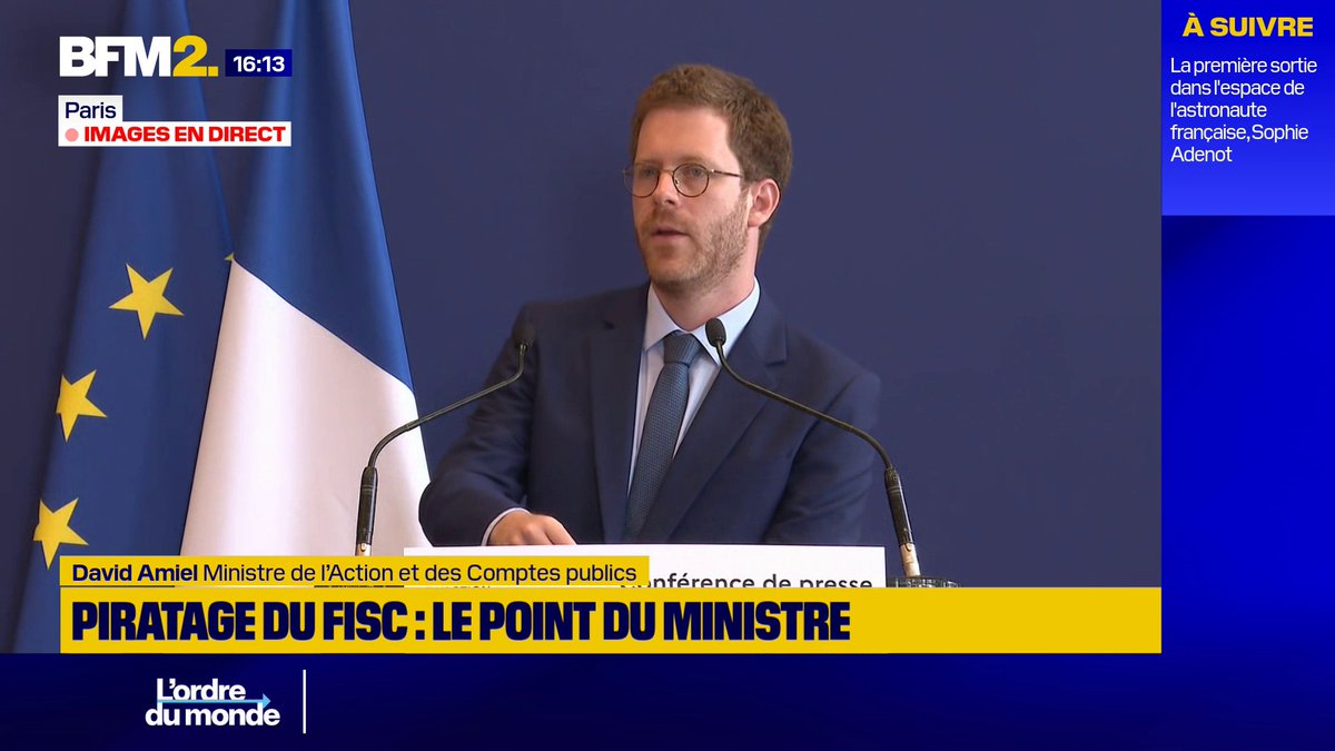 Piratage du fisc: "Je tiens à présenter nos excuses", affirme Daniel Amiel, ministre de l’Action et des Comptes publics #BFM2