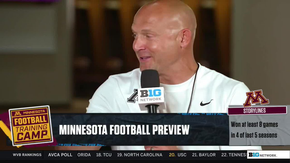 "We're the only Big Ten team that has the head coach, OC, DC and the starting quarterback back." 🗣️ P.J. Fleck on Minnesota Football entering 2026