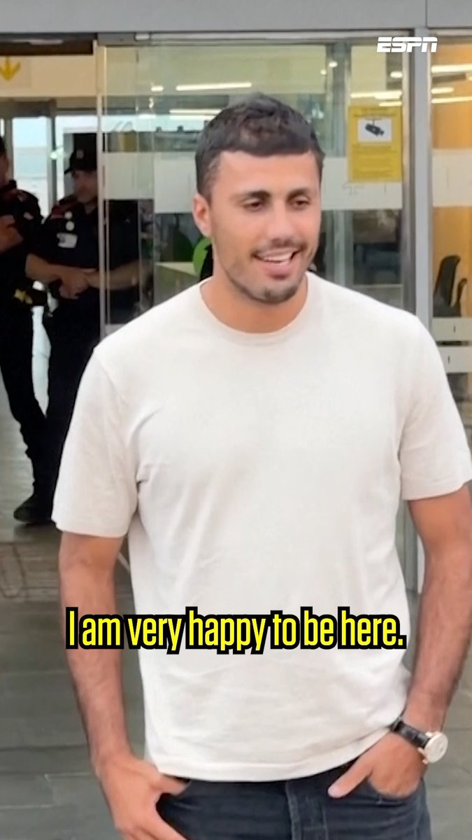 Rodri is so excited to start his journey at Barcelona 🥰
