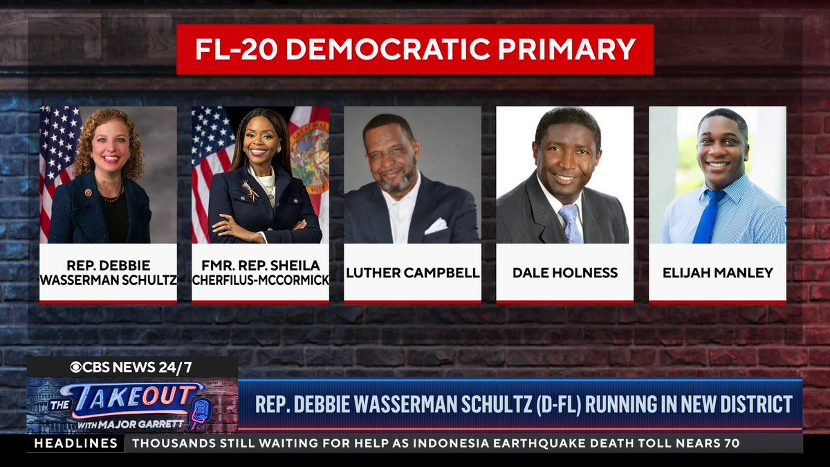 Democratic congresswoman Debbie Wasserman Schultz is seeking a 12th term in Congress by running in a newly redrawn House district, which has been represented by Black lawmakers for the past 34 years. CBS News investigative reporter Jim DeFede has more on the state of the race for Florida’s Congressional District 20 ahead of primary elections on Tuesday.