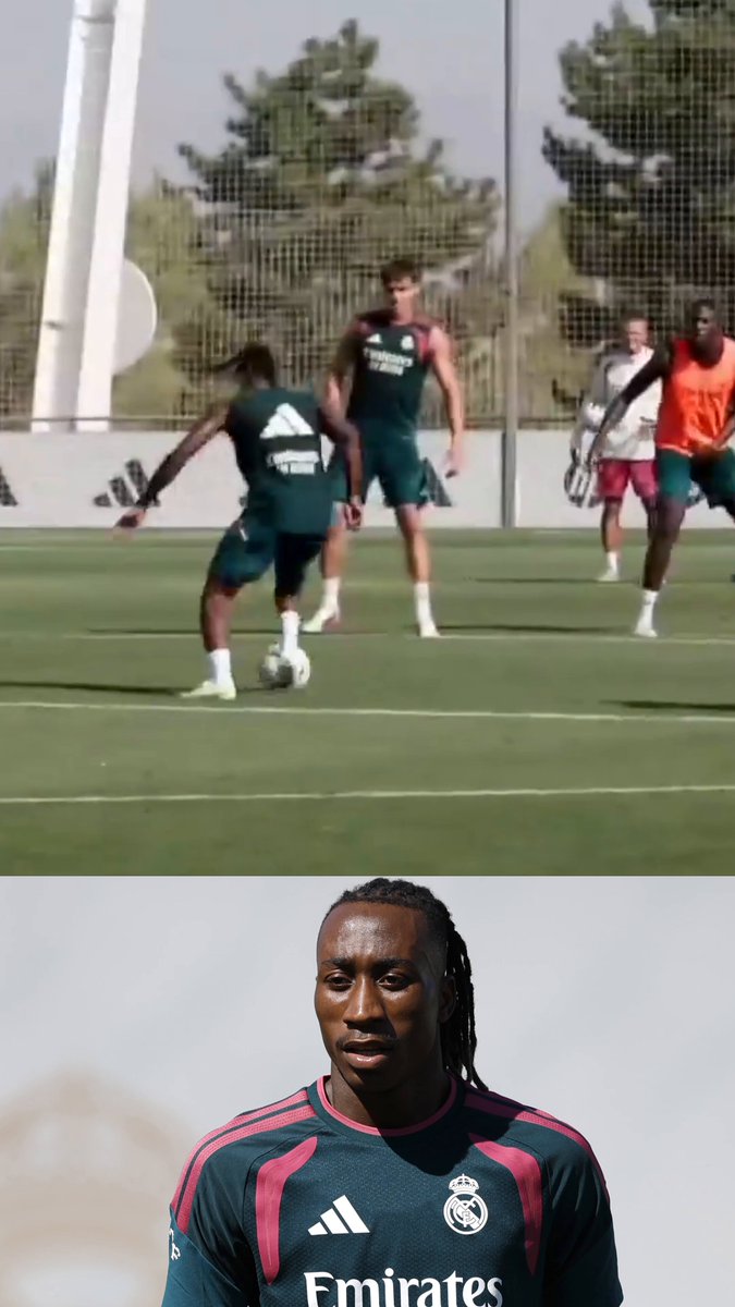 😍 La genialidad de Diomande en el entrenamiento del Real Madrid #diomande #realmadrid