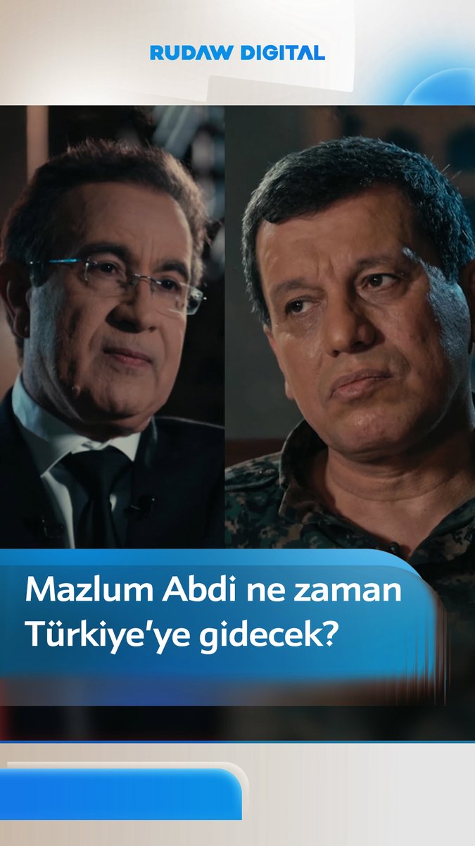 DSG Genel Komutanı Mazlum Abdi, Rûdaw'a konuştu 📌Rûdaw sunucusu Dilbixwin Dara, 30 sene sonra Mazlum Abdi ile bir araya geldi Kapsamlı röportaj çok yakında Rûdaw ekranlarında...