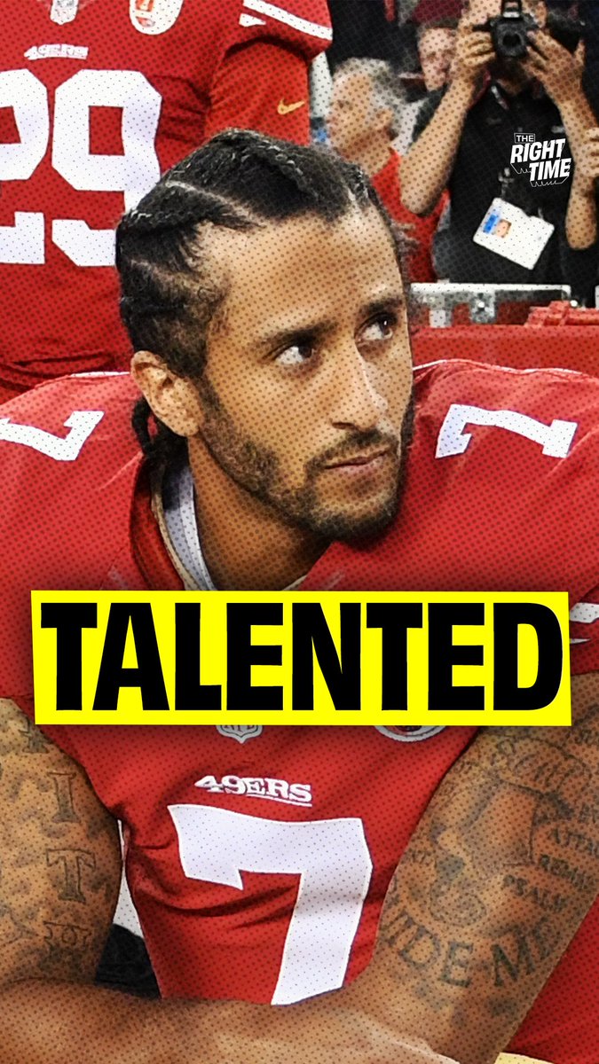 This is what people often forget when talking about Colin Kaepernick “The reason that Colin Kaepernick was a big enough deal to generate all this interest in the first place is because he was a REALLY GOOD football player.”