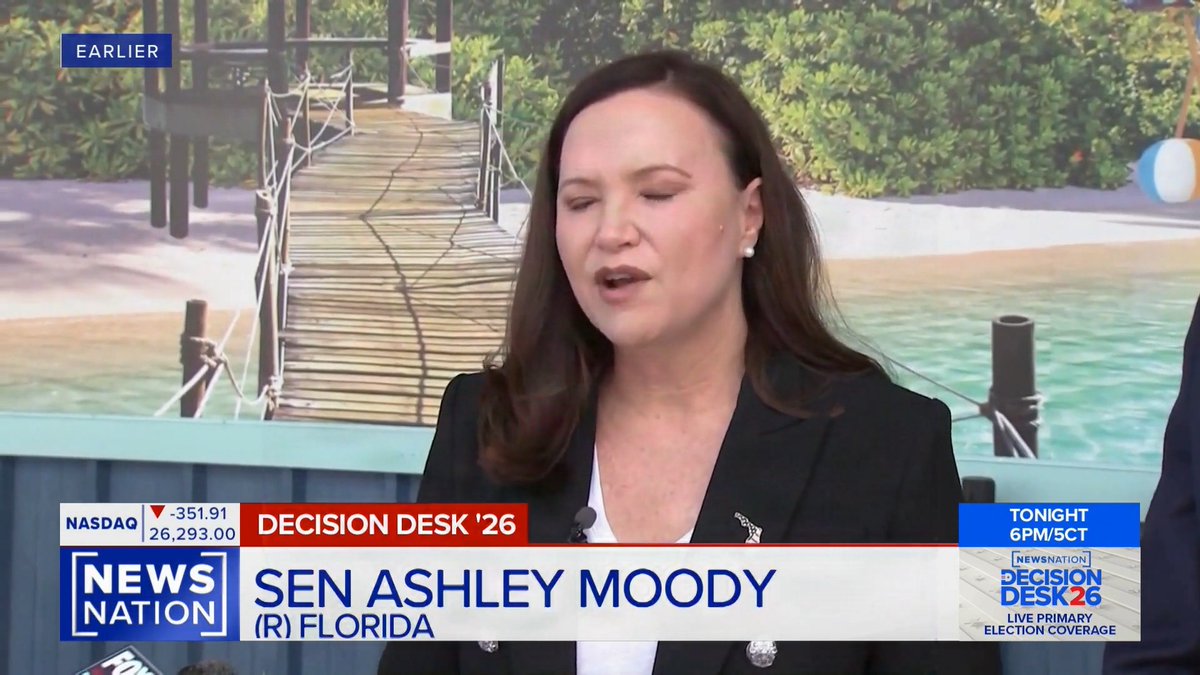 .Ashley Moody rails against far-left Democrats who hate America: “We are seeing such almost anti-American rhetoric taking hold around the nation… I for one am very much against some of the open border, defund police, defund military, non-citizen voting.”