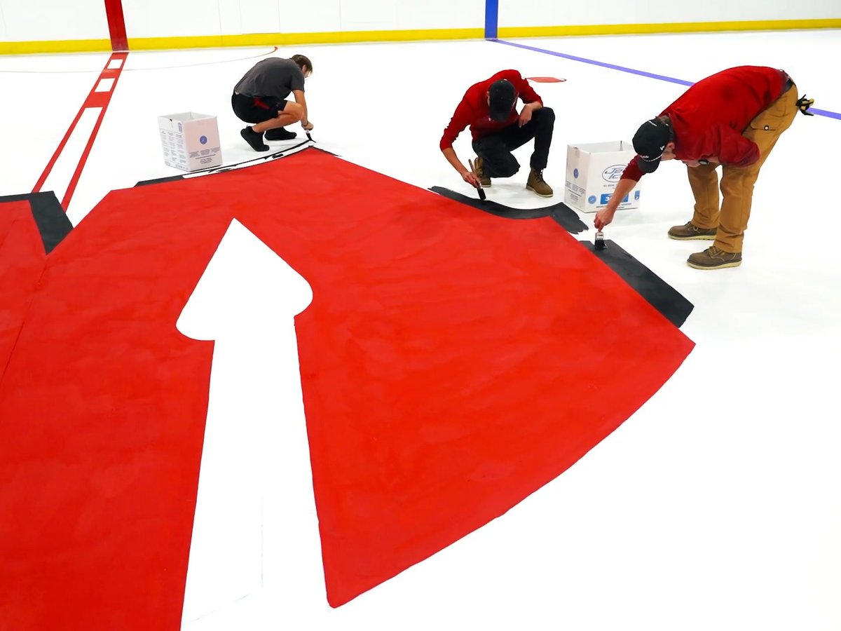 The ice is nice at the Kohl Center 45 days until official puck drop