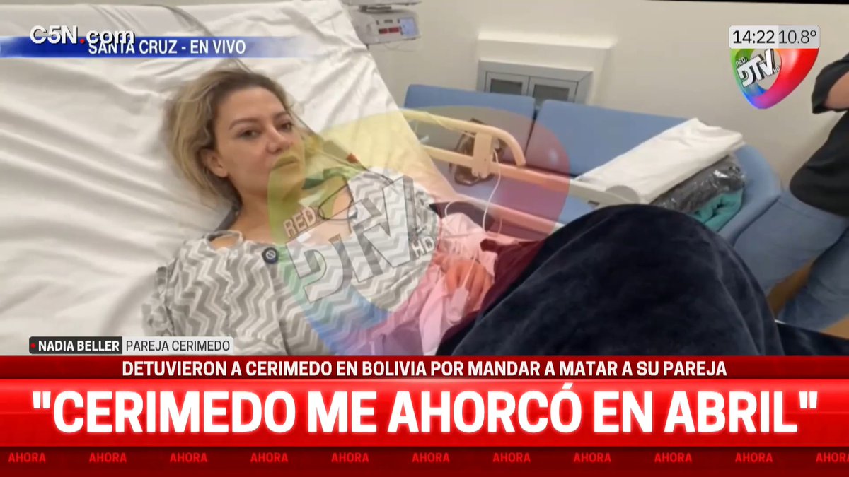 #AHORA | Habló Nadia Beller, la pareja de Cerimedo: ➡️"Cerimedo me ahorcó en abril". ➡️"Me di cuenta de que me mentía con su relación". ➡️"Me dijo que su ex era agente de la CIA". 📲 #C5N en vivo: