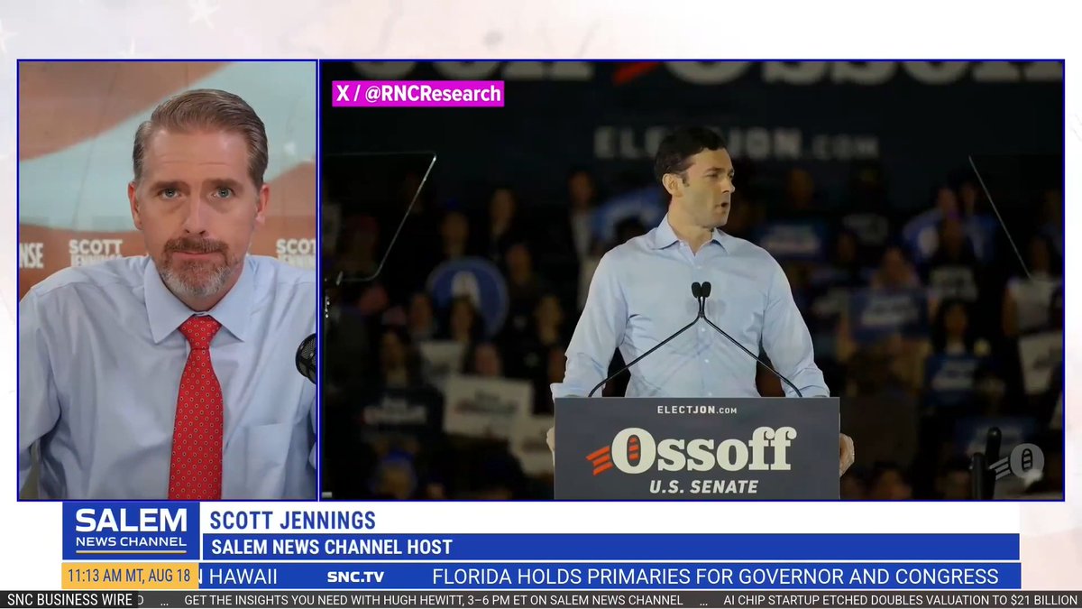 Scott's MUST LISTEN commentary on Jon Ossoff's despicable attack on Natalie Harp.