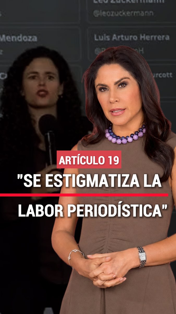 📰 Artículo 19 consideró que Luisa María Alcalde estigmatiza la labor periodística y genera violencia digital contra la prensa tras presentar una lista de periodistas y ciudadanos. #Articulo19 #LuisaMariaAlcalde #Periodistas #LibertadDePrensa #ViolenciaDigital