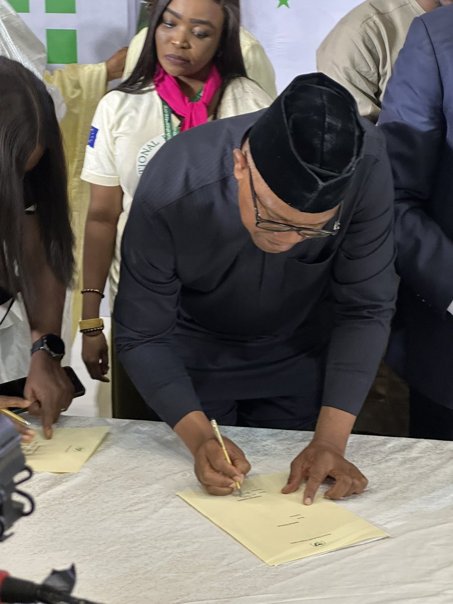 Moment Obi, Sowore, Others Signed Peace Accord Ahead Of 2027 Elections