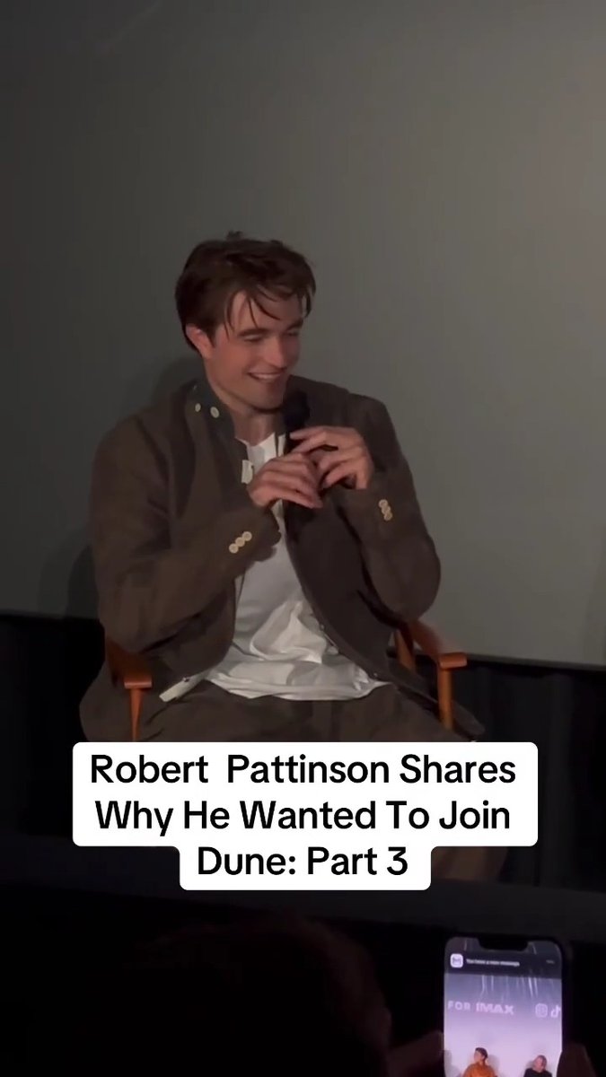 Robert Pattinson reveals he discussed joining #DunePartThree with Zendaya while filming #TheDrama. Reserve your tickets to 'Dune: Part Three' now👇