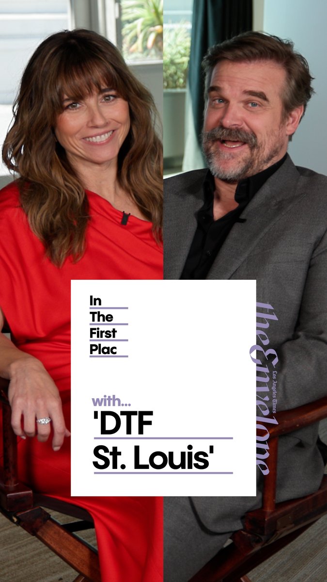 "DTF St. Louis" stars and Emmy nominees Linda Cardellini and David Harbour talk to The Times about the first lines from “DTF St. Louis” they loved, the kinks they didn’t know and first time they realized they were middle-aged.