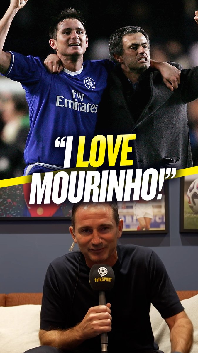 💙 "I knew I loved Jose from years ago." 👏 "He's the one manager that impacted me the most." Frank Lampard raves about Jose Mourinho after watching his recent Netflix documentary series