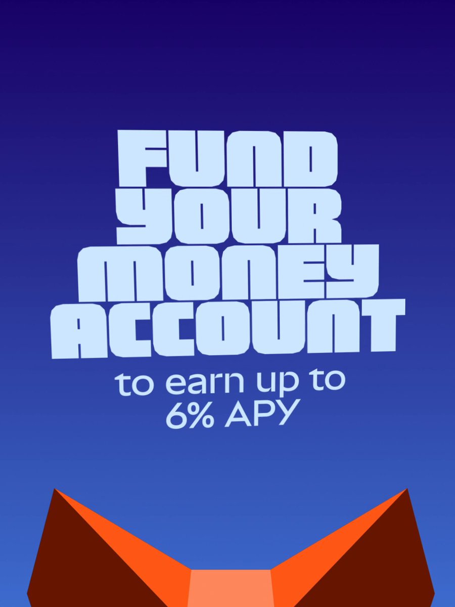 One tap is all it takes to fund your MetaMask Money Account. Start earning up to 6% APY the moment your funds land.