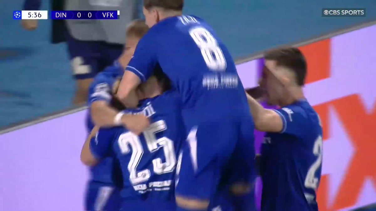 Two goals in four minutes and GNK Dinamo are off to a strong start 🔥 Watch the Champions League playoff first leg on Paramount+ 📺