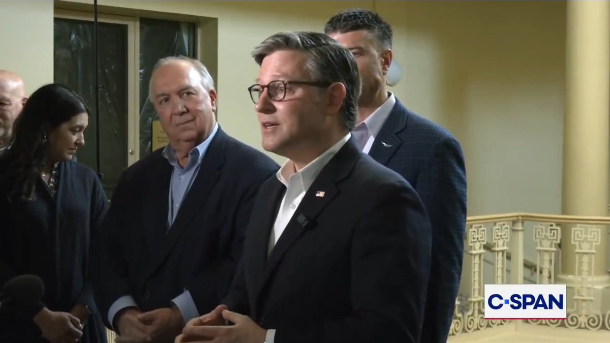 .Speaker Mike Johnson speaks against U.S. House candidate William Lawrence's (D-MI) connections with the Democratic Socialists of America: "They wanna abolish the border, they wanna abolish prisons in America, they wanna abolish the U.S. Senate, remove the president."