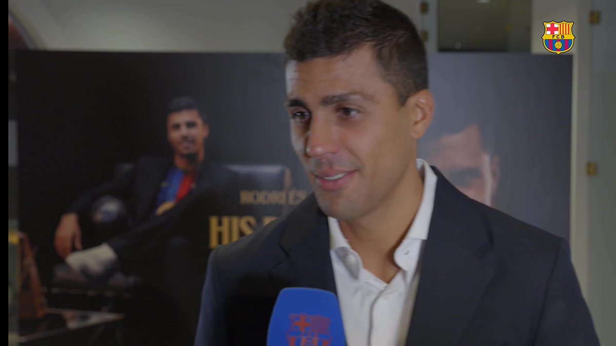Les primeres paraules de Rodri com a jugador del Barça 🎤