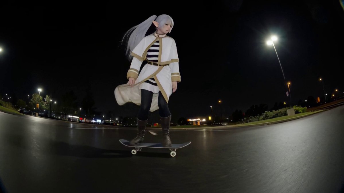 Frieren skating while keeping the McDonald's parking lot safe from demons. Local Minimax H3