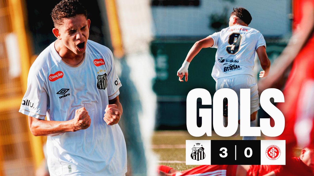 Os #MeninosDaVila balançaram as redes três vezes e garantiram uma grande vitória por 3 a 0 sobre o Internacional! Confira os gols do Peixão! 🐳