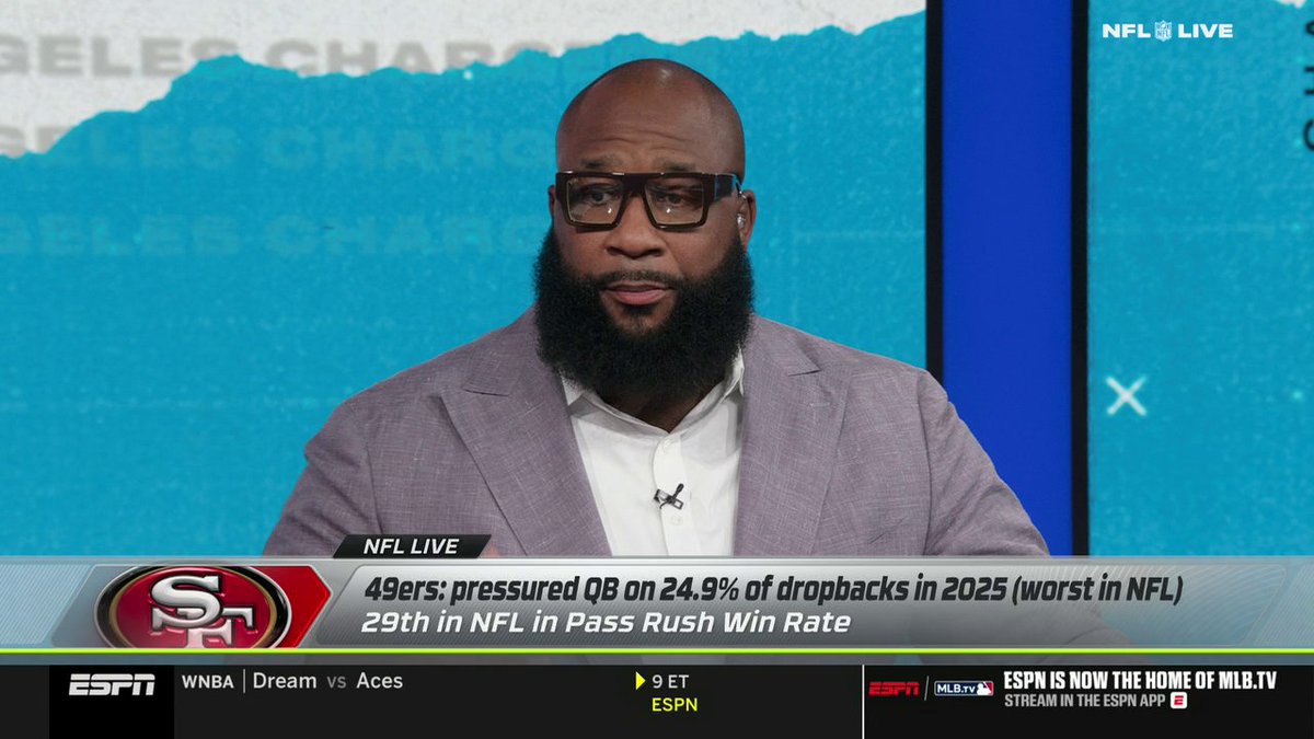 "The 49ers can never be slept on. ... The issue for them is staying healthy." —Marcus Spears on San Francisco's potential with a healthy roster 🏈
