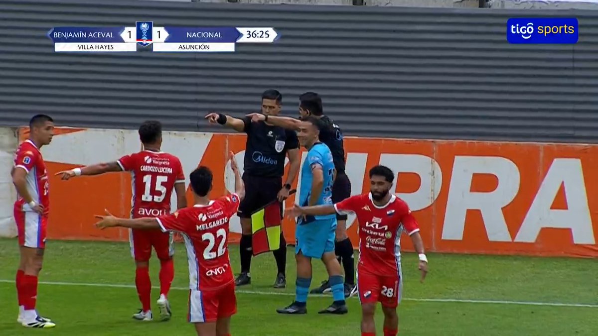 ⚽️❌ ¡LO ANULARON! Inocencio Velázquez le dio el empate a Benjamín Aceval, pero... 📺Tigo Sports+ ▶️Viví la CopaParaguayAPF en