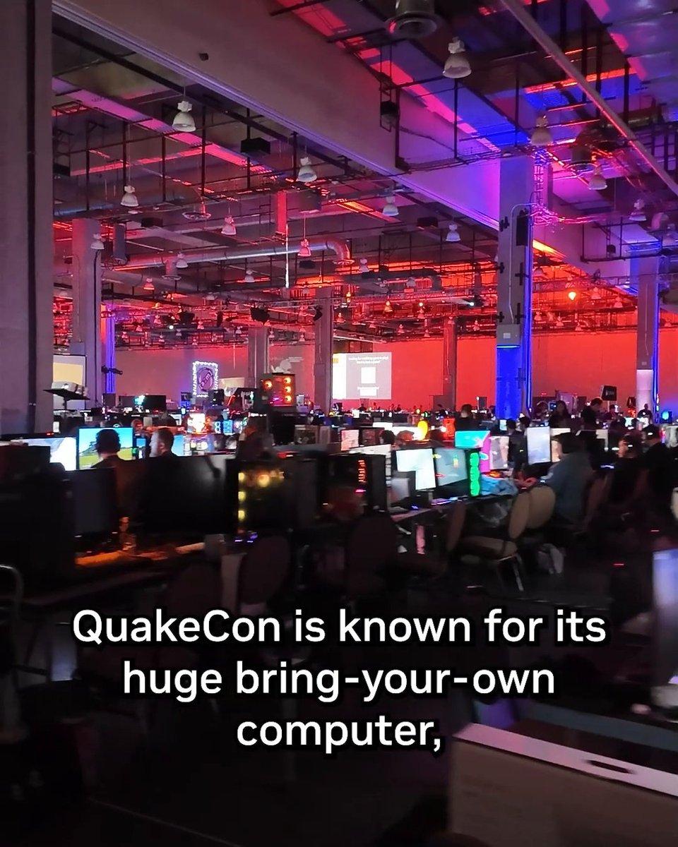 📍ICYMI: Around QuakeCon 2026 with Jacob Freeman: 🟢 24/7 BYOC hall 🟢 GeForce Garage PC Mod Contest 🟢 Custom GeForce RTX builds 🟢 GeForce Trading Cards S1 + more! Drop your favorite part below!