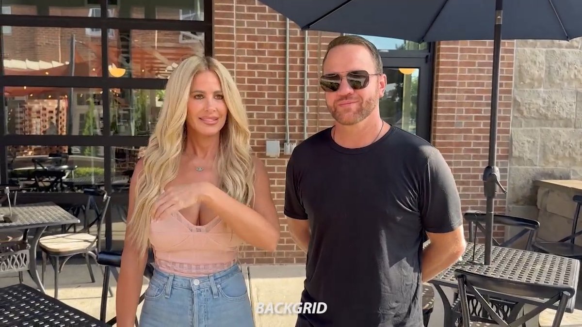 😬 "RHOA" alum Kim Zolciak and BF Kyle slam exes for hooking up with each other. 🎥: Backgrid