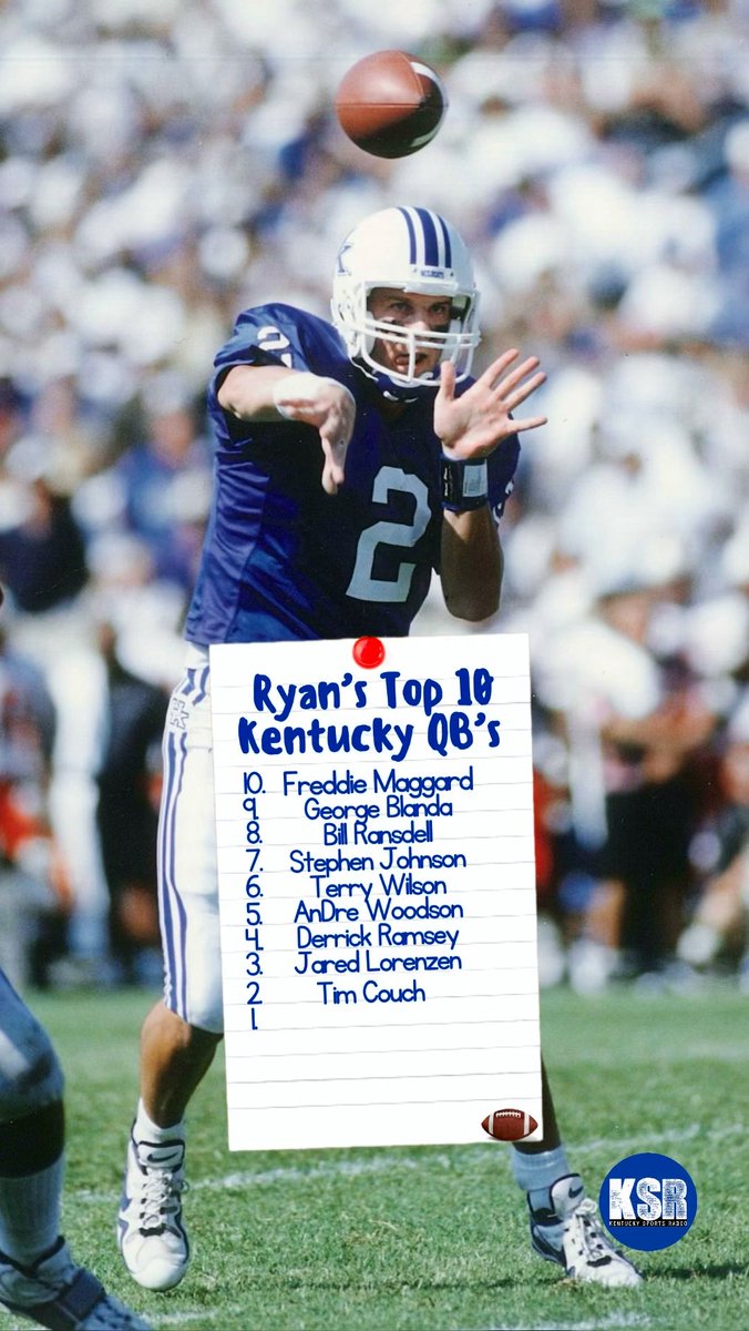 Ryan Lemond ranks his Top 10 Kentucky QBs of all time 🏈💙 Who’s making YOUR list? 👀