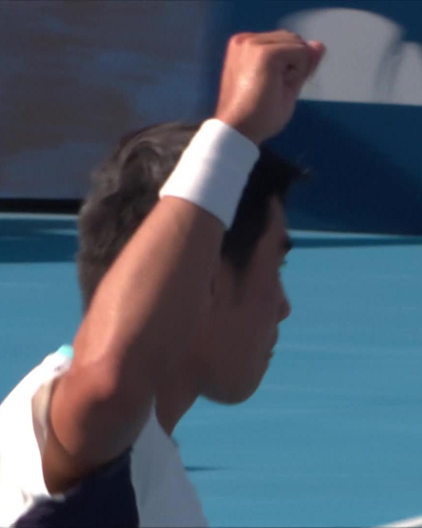 Brandon from the brink 💥 Brandon Nakashima saves 3 match points to stun 2019 #CincyTennis champion Medvedev 6-7 7-6 6-1!