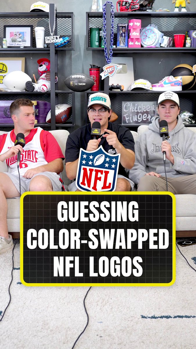 Guessing Color-Swapped NFL Logos 🏈 You can challenge a friend at this game in our daily sports trivia app: