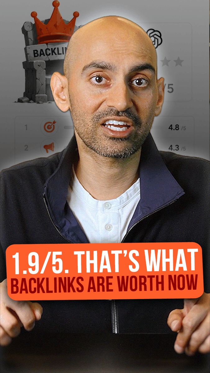 We just ran the numbers. After 20 years of link building, backlinks barely register with ChatGPT. What actually moves rankings? Brand mentions. How often the internet talks about you on sites you don't own. AI reads what everyone says about you, not just the links you built. One piece. #SEO #AISearch #ContentStrategy #BrandBuilding #RankingFactors