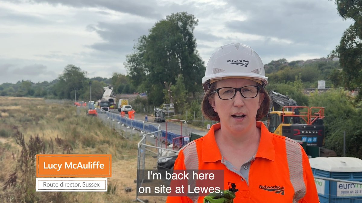Five days on from the derailment at #Lewes, we've undertaken key works to prepare the site for the next stage of the operation. We remain focused on working with our partners to reopen the line as soon as safely possible. Update from Lucy McAuliffe, route director for Sussex.