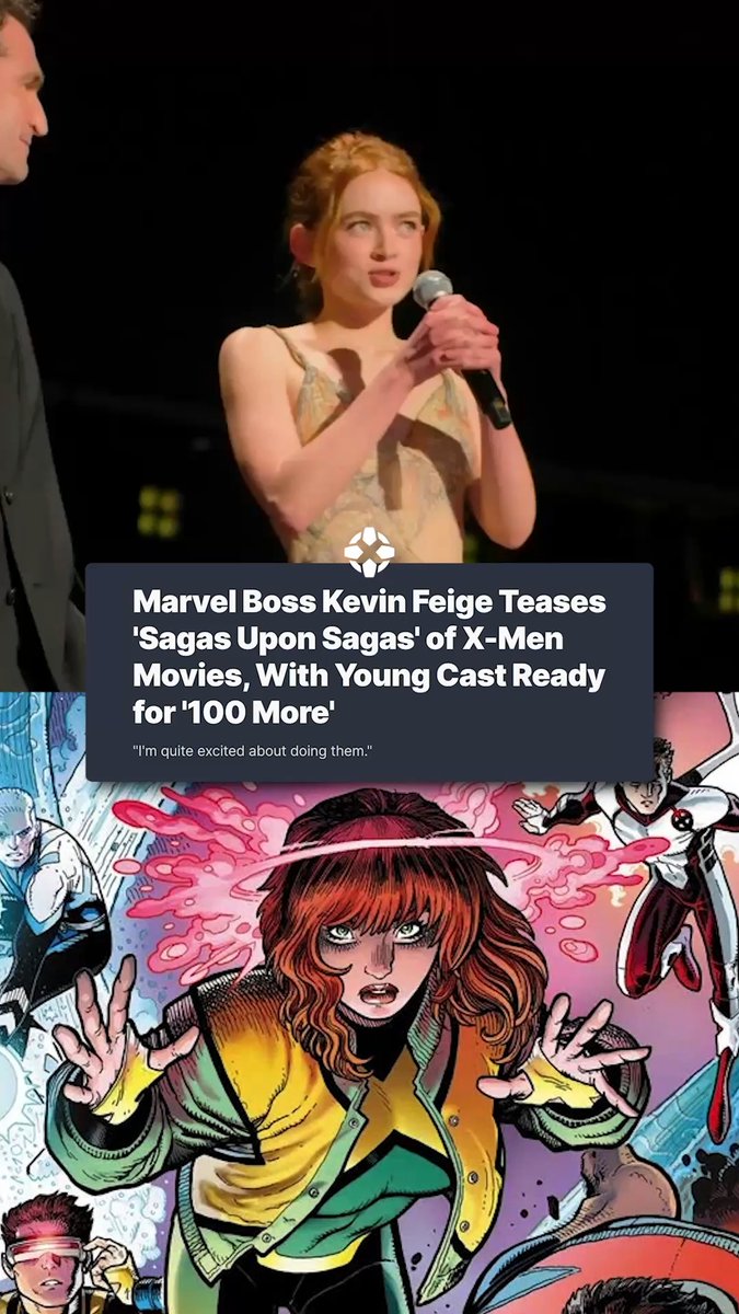 Kevin Feige says the X-Men cast's young age will allow for "100 more" movies featuring the characters. #D23