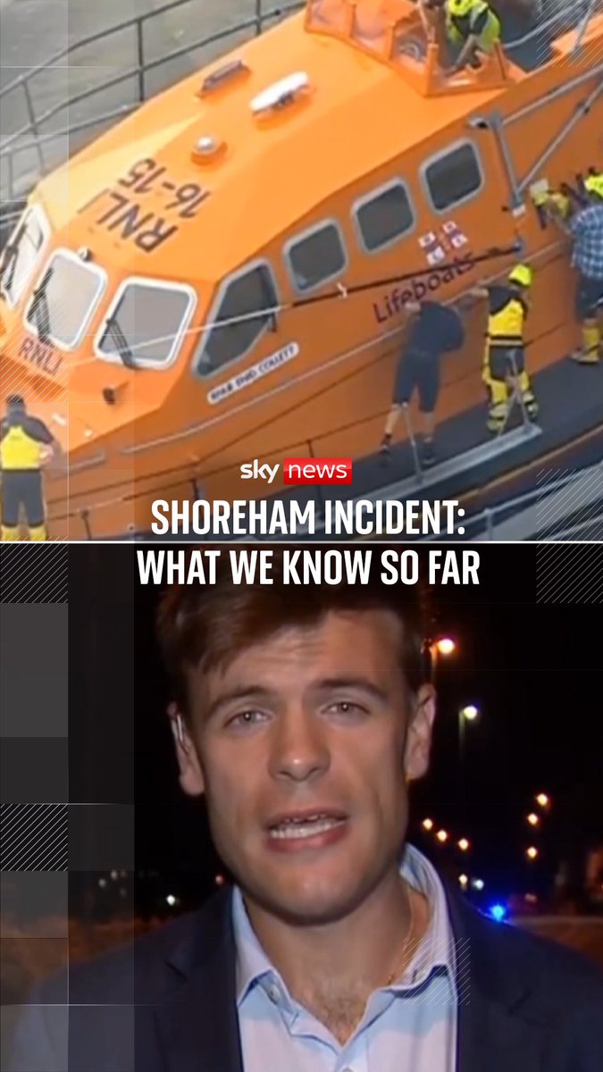 A man, a woman and a teenage girl were confirmed dead after emergency services responded to reports they were in trouble just before 3pm, Sussex police said. Sky's Barnaby Papadopulos explains what we know about the incident so far. 🔗