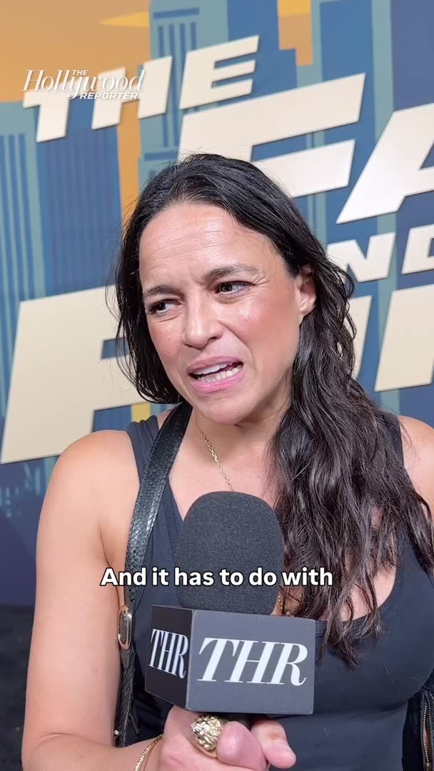 “It has to do with cars, not this 007, bring your cars to space sh**.” #FastAndFurious actor Michelle Rodriguez shares her hopes for the next installment in the franchise at the film’s 25th anniversary celebration in L.A.