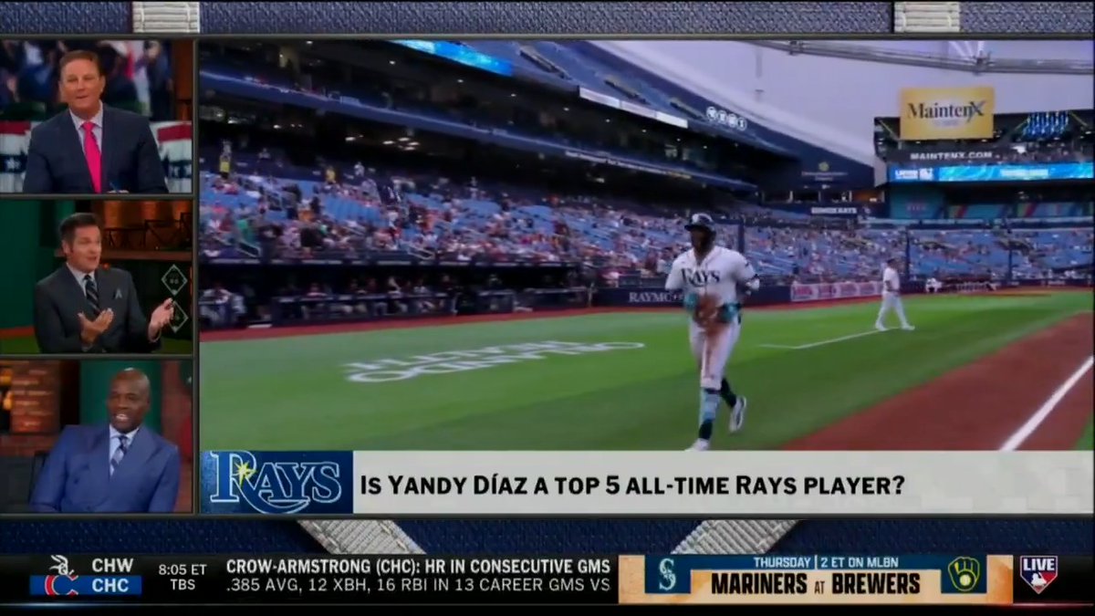 Is Yandy Díaz a top-5 Ray of all time? #MLBTonight discusses.