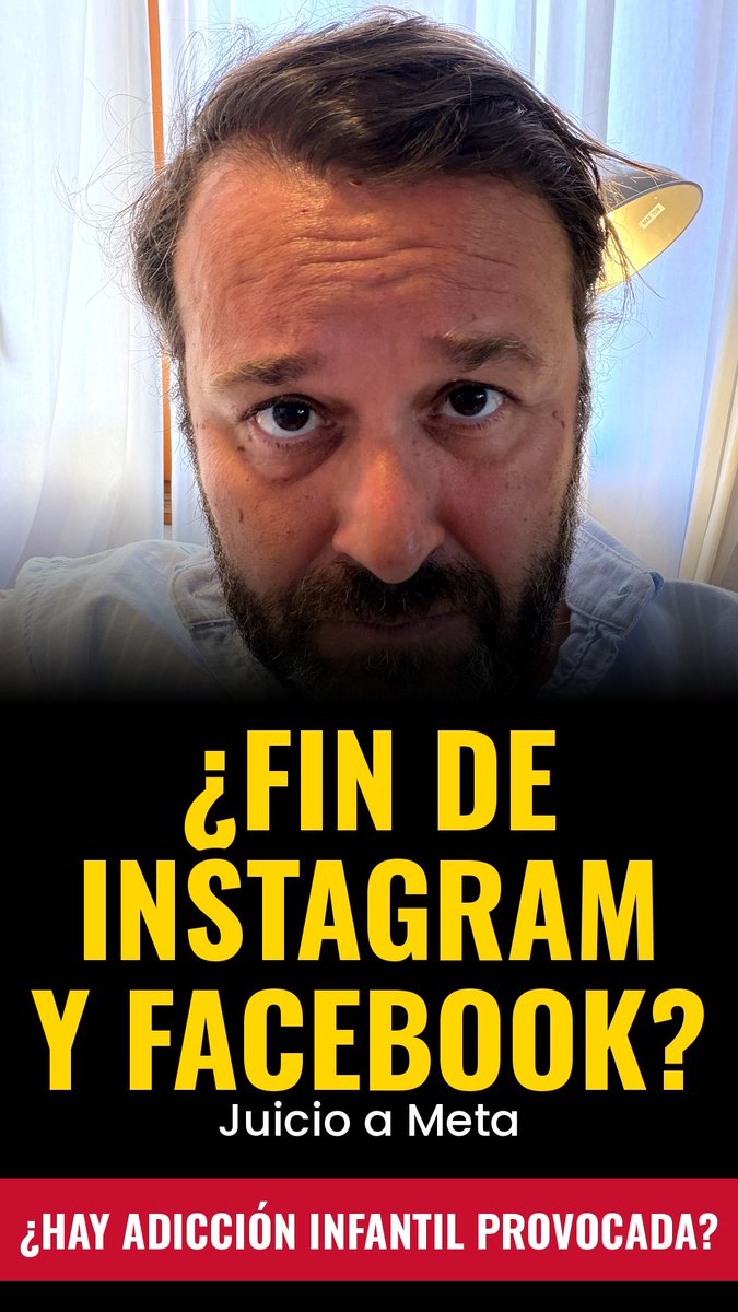 ÚLTIMA HORA: Meta podría hasta cerrar. Empieza en Oakland el mayor juicio de la historia de Meta. 29 estados acusan a Zuckerberg de diseñar Instagram y Facebook para enganchar a menores. Reclaman 200.000 millones: todo lo que Meta ingresó en 2025. Meta calcula que su exposición máxima llega a 1,4 billones, casi su valor en bolsa. Pero a Wall Street no le asusta la multa. Le asusta que obliguen a Meta a quitar el scroll infinito. Sin scroll infinito no hay tantos anuncios. Y eso no se paga una vez: se paga cada trimestre.
