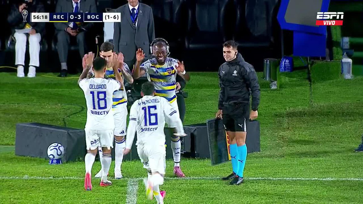🇪🇨 ¡DEBUTA ENNER VALENCIA EN BOCA! El ecuatoriano reemplazó a Merentiel con el partido 3-0 a favor de Boca vs. Recoleta. ▶️ Mirá nuestros partidos de 🏆 CONMEBOL #Sudamericana en el Plan Premium de #DisneyPlus