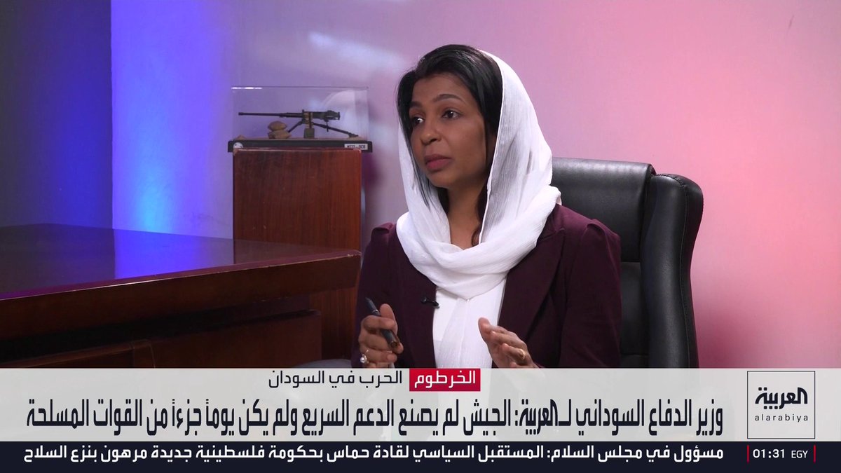 وزير الدفاع السوداني لـ العربية : الدعم السريع كان مليشيا تابعة لحزب المؤتمر الوطني بقيادة البشير ولا يمكن مساواته بالجيش
