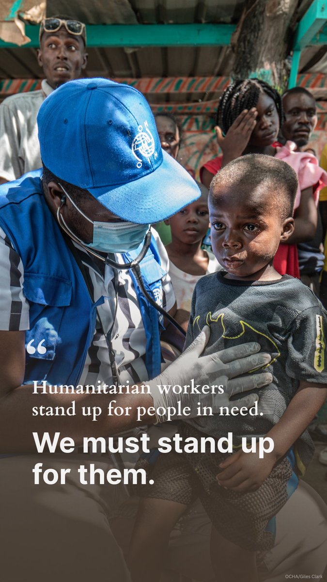Serving others has become more dangerous than ever. More than 1,000 humanitarians have been killed in the last 3 years. Humanitarian workers stand up for people in need. We must stand up for them. We must #ActForHumanity. Now. #WorldHumanitarianDay