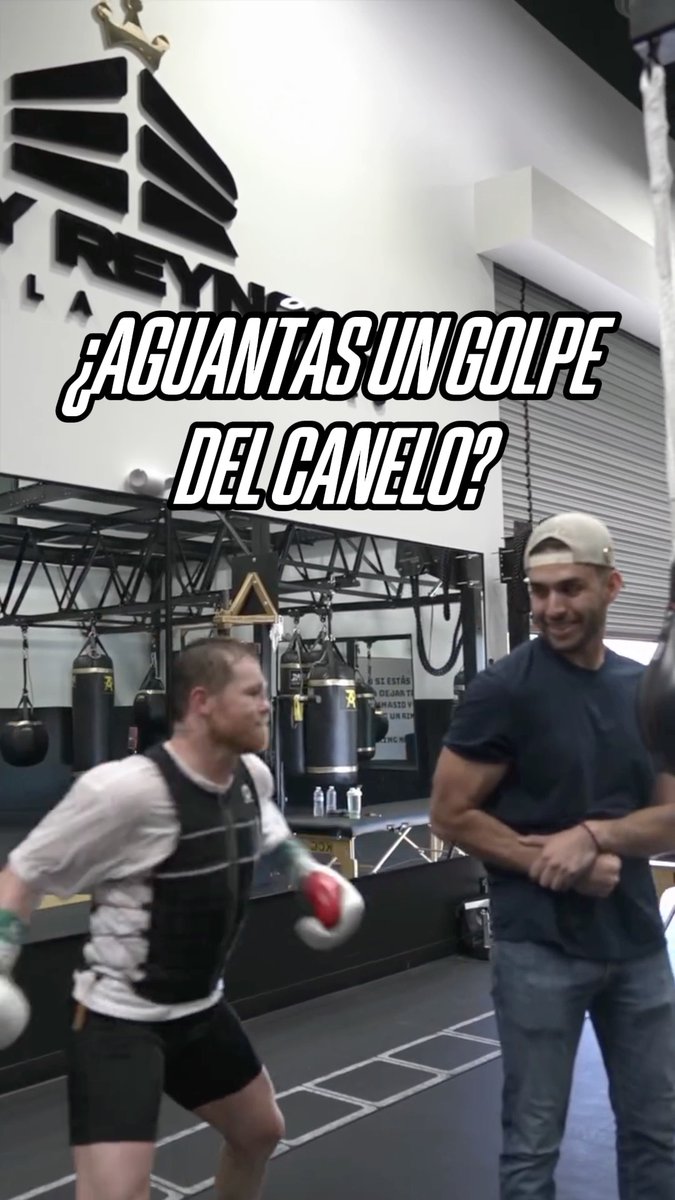 ¿Alguien puede aguantar un golpe del Canelo? 🤯🥊 Hubo un valiente... 📽️ IG/angelrm04