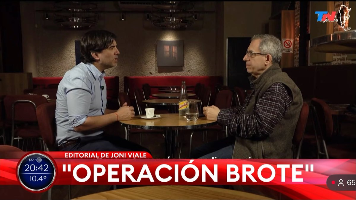 Deja Joni🥛no ayudes, comparar al presidente Javier Milei con el ex presidente Fernando De la Rúa, no seria la mejor manera de defenderlo. CC Carlos Maslatón