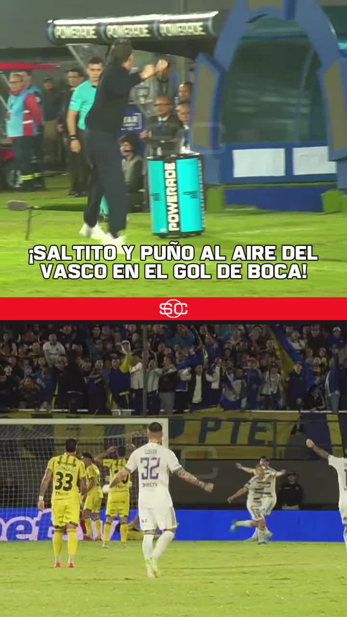 💙💛💙El FESTEJO de #ARRUABARRENA en el gol de #Ascacibar. 🔝Uno de los nuestros.