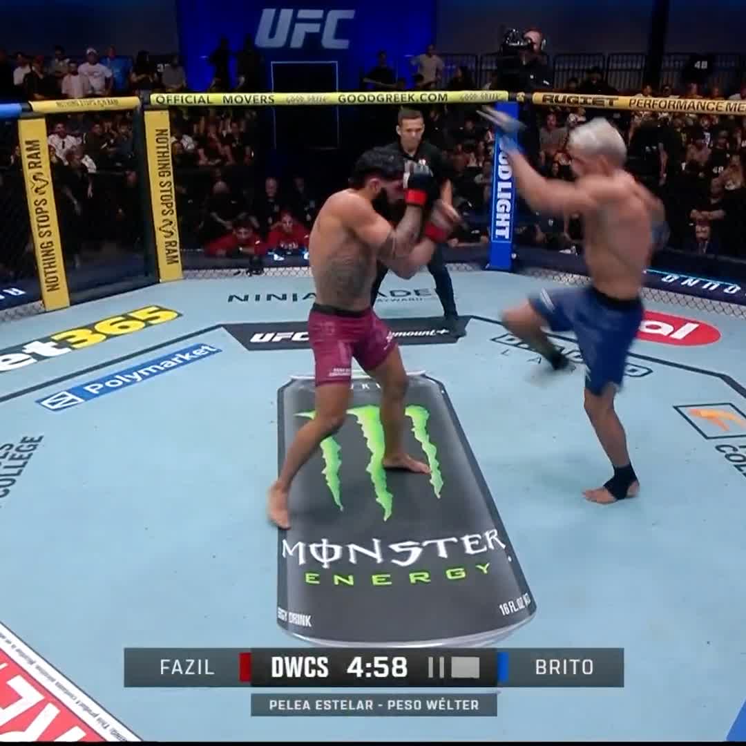 KAIK BRITO JUST SLEPT NAMO FAZIL IN THE THIRD ROUND HOLY SH*T WHAT A BRUTAL KNOCKOUT ๐คฏ #DWCS