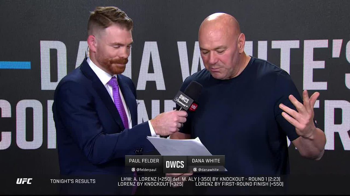 Les deux combattants ont reçu leur contrat à l’issue de leur combat 👏 #DWCS