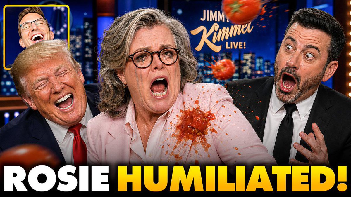 Rosie SURRENDERS! Returns to America in FINAL Humiliation Ritual: Hosting Jimmy Kimmel Show…It’s Bad Freshly back from fleeing to Ireland because of President Trump...Rosie O'Donnell returns in an embarrassing fashion. Desperate for money, starved for attention they wheeled Rosie out on the Jimmy Kimmel Show in a failed attempt to troll Trump. This is so pathetic.