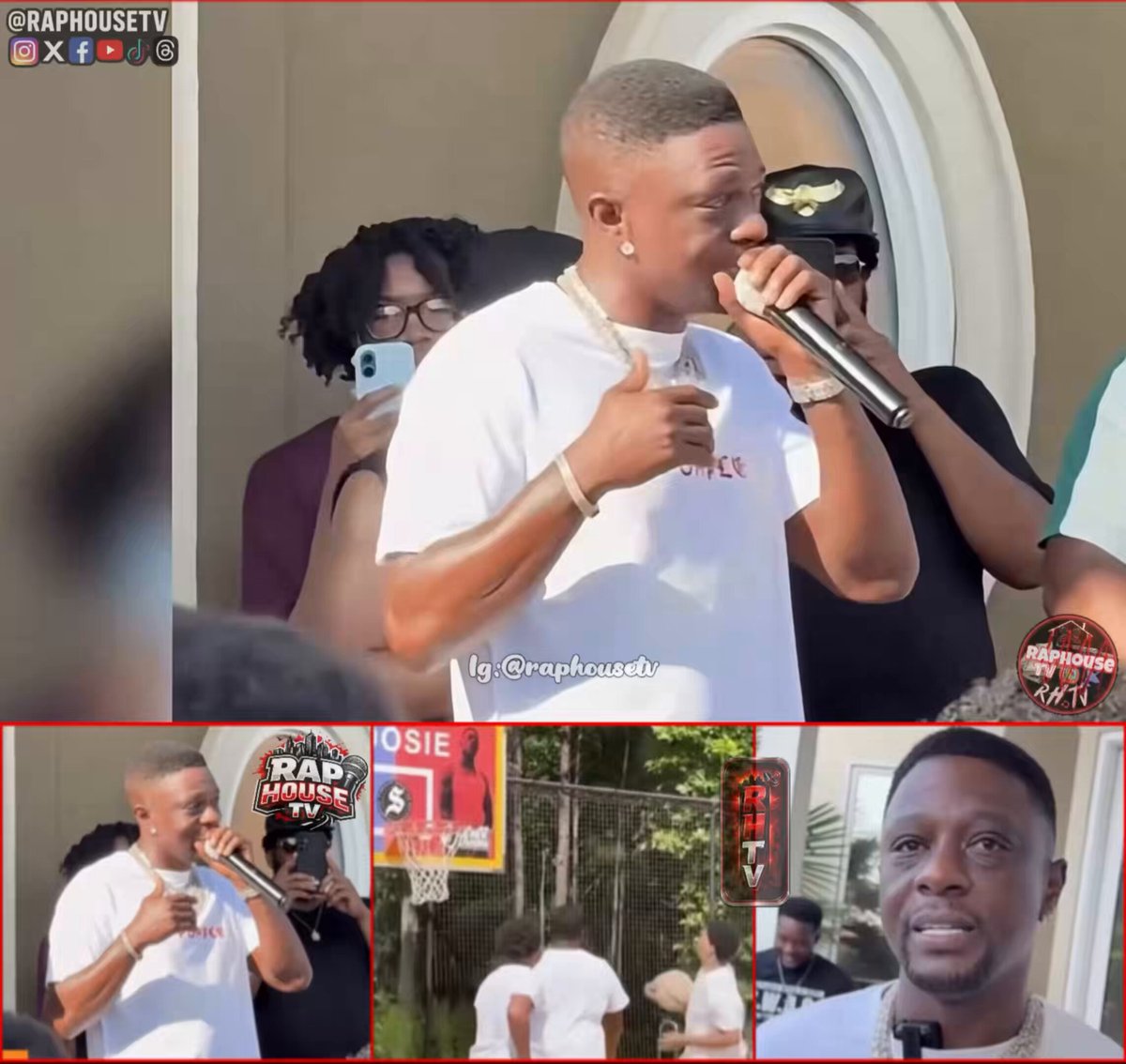 BOOSIE hosted a save our sons event at his estate, mentoring teens🏡💯😳