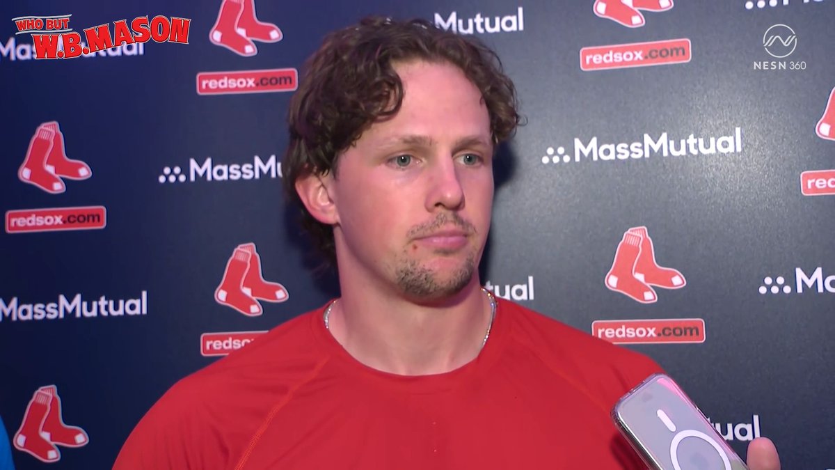 Adley following his first #RedSox homer: "All the stuff that's been happening the last few days with the Jimmy Fund, just really feeling grateful to be able to play this game." ❤️ 🎙️ presented by W.B. Mason Co.