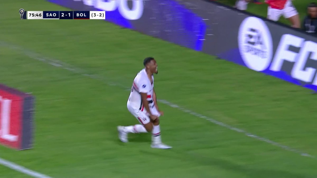 EL PRIMER GOL Y EL QUE CERRÓ LA VICTORIA: Luciano y Sabino se anotaron en la victoria 3-1 de San Pablo contra Bolívar en la vuelta de los cuartos de la CONMEBOL #Sudamericana.