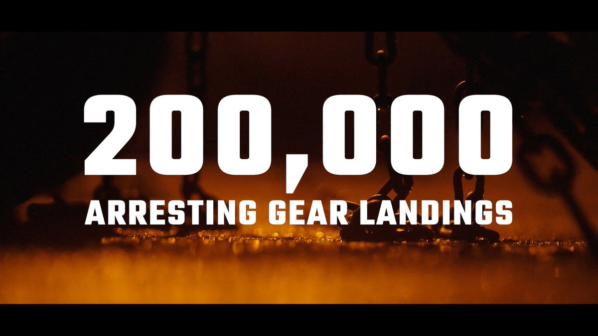HISTORIC: 200,000th trap &amp; counting. 🇺🇸 #USSGW reached a historic milestone with its 200,000th arrested landing. It serves as a testament to the precision, teamwork, &amp; relentless dedication of Sailors over the past 34 years. Press release in comments. 🎥: MC2 Crowley