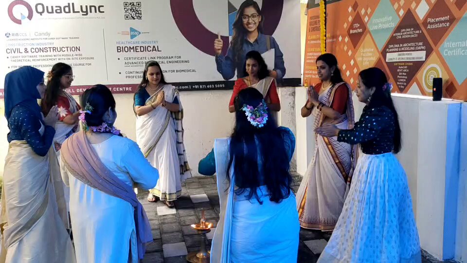 I just love it when religious shit heads seethe over our life! There are 3 Hindus, 3 Christians &amp; 2 Muslims in this thiruvathira during 2025 Onam in office. The girl in hijab don't even wear one daily, with Saree for functions, it is a fashion statement. #Onam #Kerala